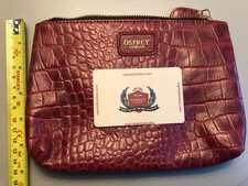 Osprey Leather Burgundy Zipped