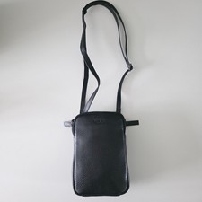 Osprey Black Leather Crossbody