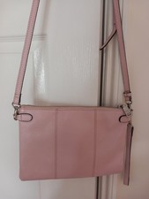 OSPREY PINK LEATHER BAG WITH